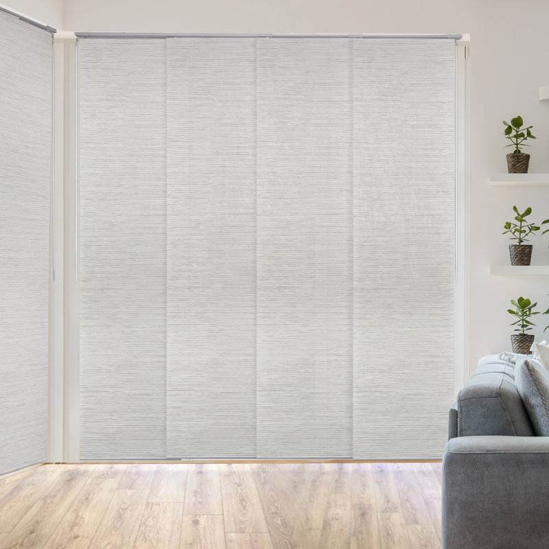 Orren Ellis Deluxe Adjustable Sliding Room Darkening Vertical Blind & Reviews Wayfair